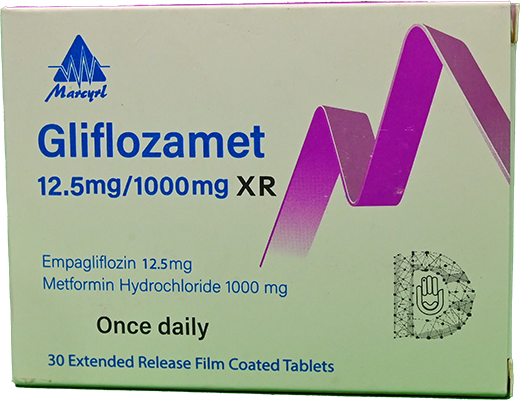 GLIFLOZAMET XR 12.5 MG/1000MG 30 TAB