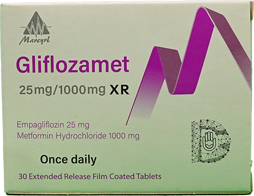 GLIFLOZAMET XR 25MG/1000MG 30 TAB