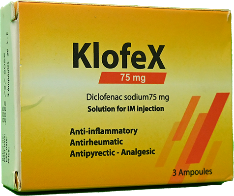 KLOFEX 75 MG 3 AMP