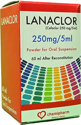 LANACLOR 250 MG 60 ML