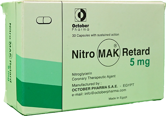 NITROMACK RETARD 5 MG 30 CAP