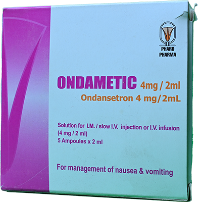 ONDAMETIC 4 MG 2 ML 5 AMP