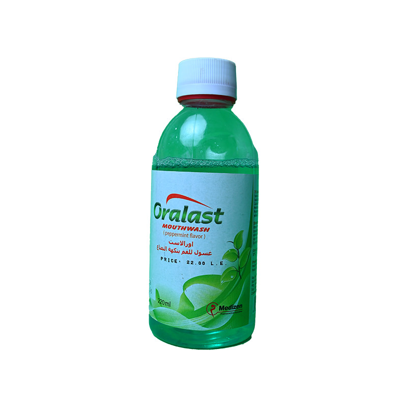 ORALAST MOUTHWASH PEPPERMINT FLAV 220 ML