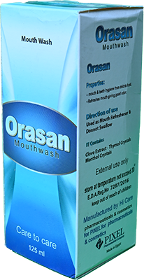 ORASAN MOUTH WASH 120ML