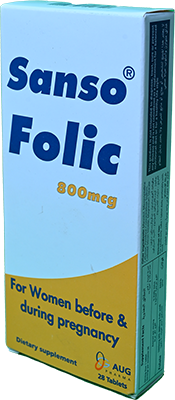 SANSO FOLIC 800MG 28 TAB