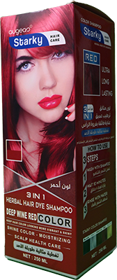 STARKY HAIR DYE SHAMPOO RED COLOR 250 ML