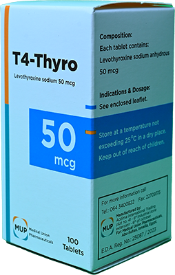 T4 THYRO 50 MCG 100 TAB