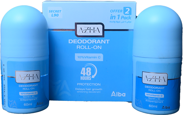 AZHA DEO ROLL ON (BLUE)50ML 2PIECES SP OFFER 1 ONE UNIT