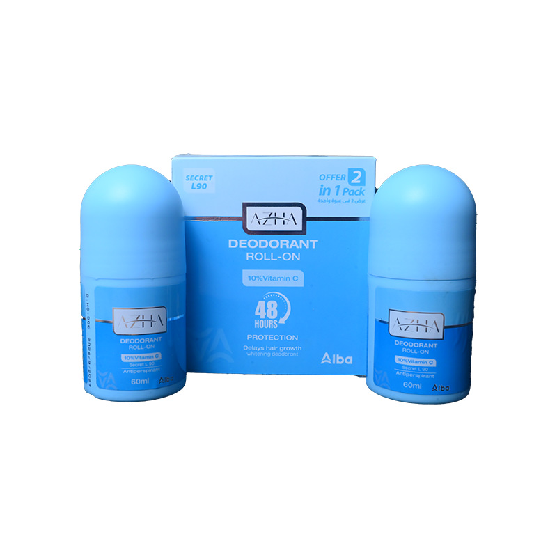 AZHA DEO ROLL ON (BLUE)50ML 2PIECES SP OFFER 1 ONE UNIT