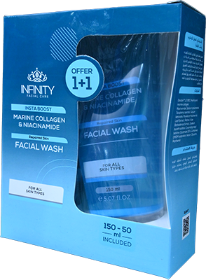 INFINITY INSTA BOOST FACIAL WASH 150ML+50ML SP.OFF 1 BOX