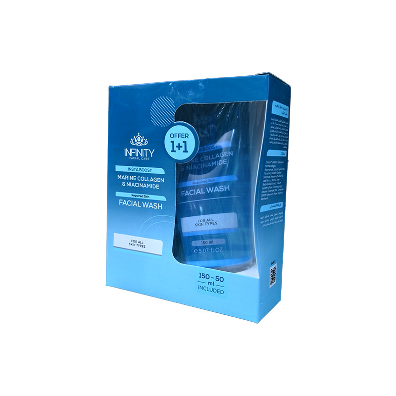 INFINITY INSTA BOOST FACIAL WASH 150ML+50ML SP.OFF 1 BOX