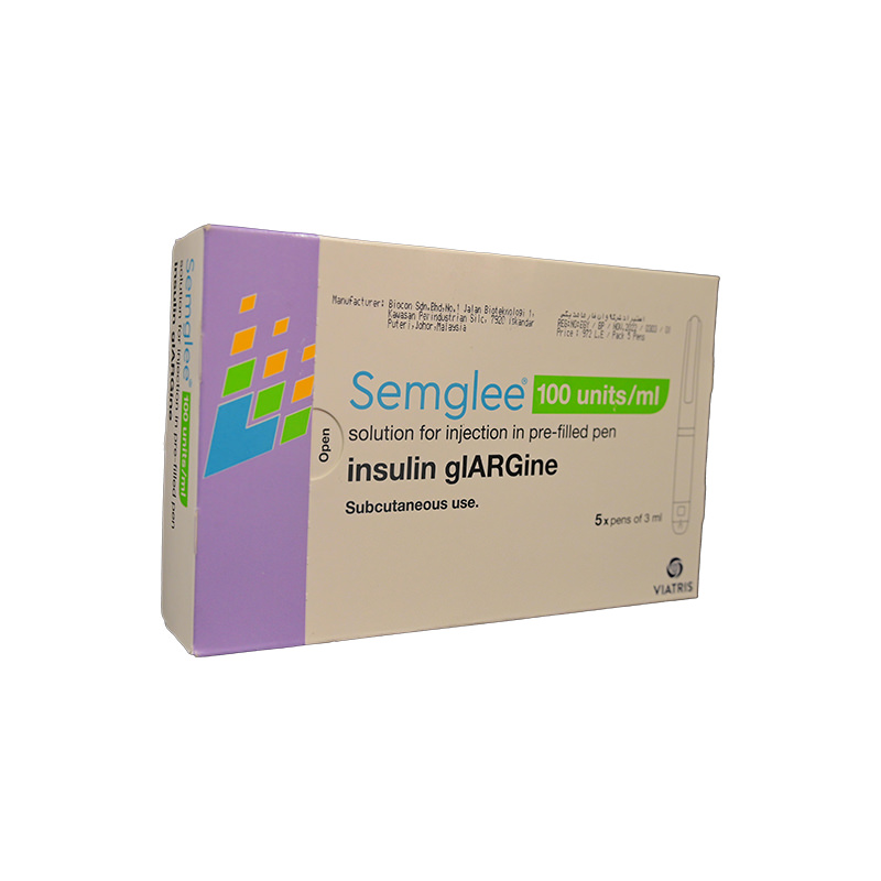 SEMGLEE 100 UNITS/ML 5 PEN  5 AMP 5 AMP