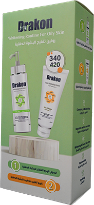 DRAKON WHIT FACE WASH+WHIT FACE CREAM SP.OFF 340 1 BOX
