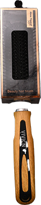 WIDE WOODEN HAIR BRUSH WITH HAND ONE UNIT 1 802