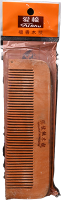 WOODEN COMB RECTANGLE COD 165 1 BOX