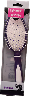 HAIR BRUSH OVAL COLOURS 1 BOX COD 0352