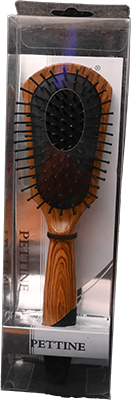 WOODEN HAIR BRUSH WITH HAND 1 BOX 888