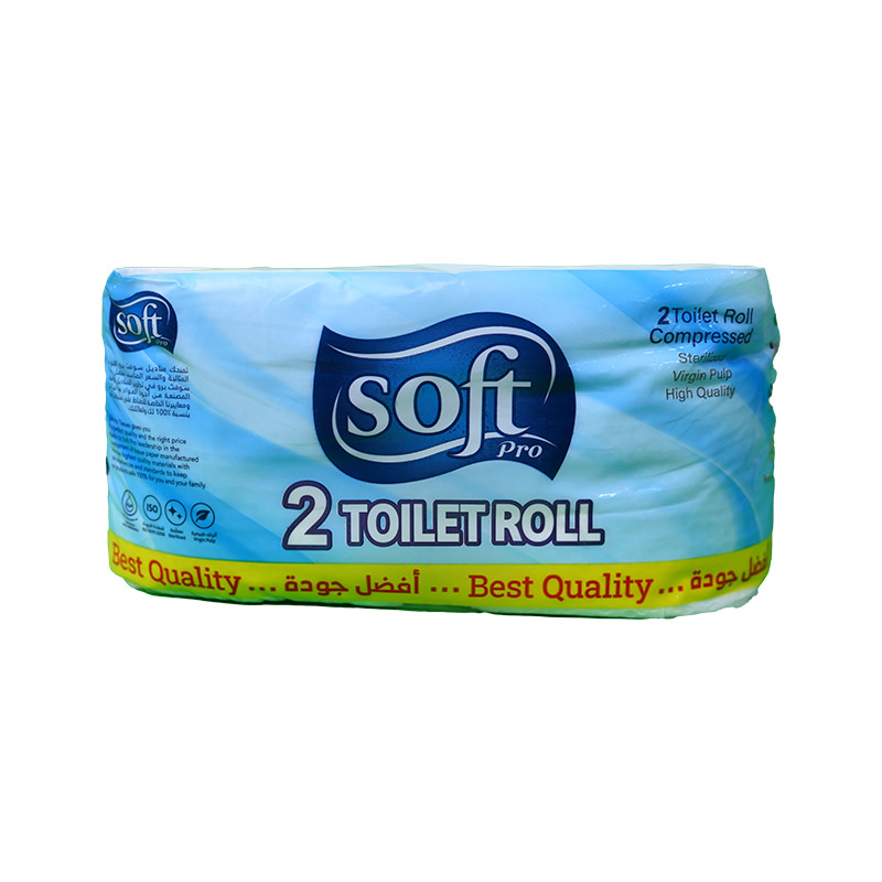 SOFT PRO 2 TOILET ROLL  1 BOX