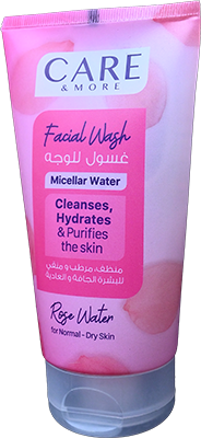 CARE&MORE ROSE WATER FACIAL WASH 150ML 1 BOX