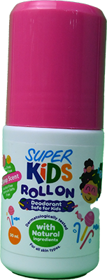 SUPER KIDS LOLLIPOP SCENT ROLL ON 30 ML 1 BOX