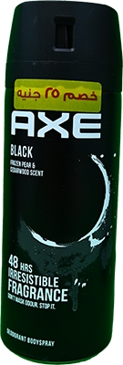 AXE BLACK FORZEN PEAR&CEDAR WOOD 150ML SP DIS 25LE 1 BOX