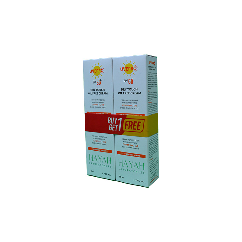 HAYAH UVEPRO SPF50 DRY TOUCH CR 50ML+1 SP OFFER 1 ONE UNIT