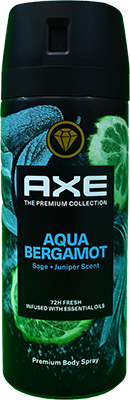 AXE AQUA BERGAMOT SPRAY 150 ML 1 BOX