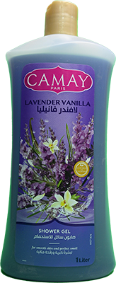 CAMAY LAVENDER VANILLA SHOWER GEL 1 LITER 1 BOX