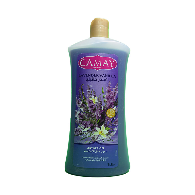 CAMAY LAVENDER VANILLA SHOWER GEL 1 LITER 1 BOX
