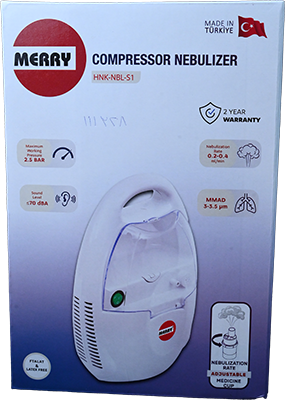NEBULIZER MERRY TURKISH DEVICE LARGE 1 BOX