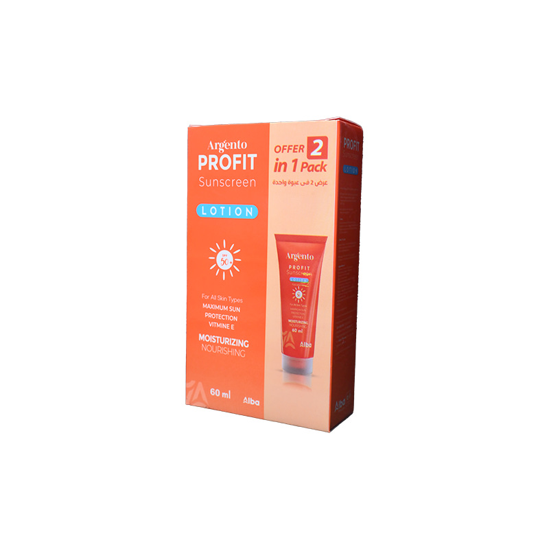 ARGENTO PROFIT SUNSCREEN LOTION 60ML 1+1 SP OFFER 1 BOX