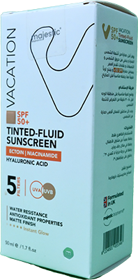 VACATION TINTED-FLUID SUNSCREEN SPF+50 50ML 1 BOX
