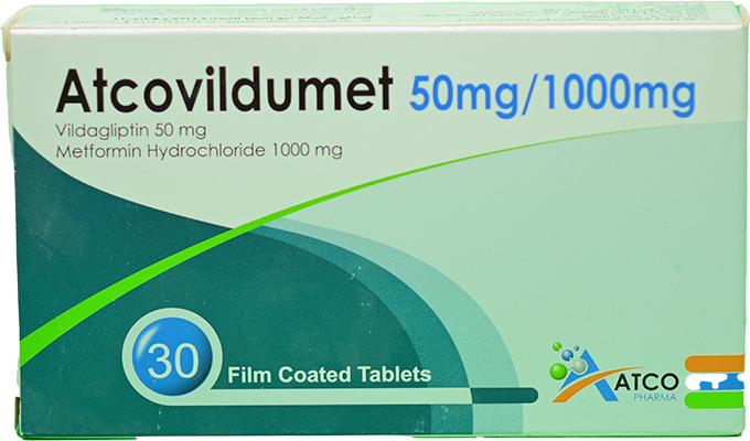 ATCOVILDUMET 50MG /1000MG TAB 3 STRIP 30 TAB