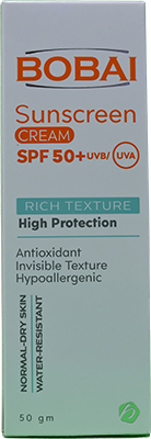 BOBAI SUNSCEEN SPF50+ RICH TEXTURE CREAM 50 GM 1 BOX