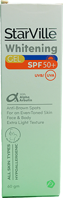 STARVILLE WHITENING SPF50+ GEL 60 GM 1 BOX