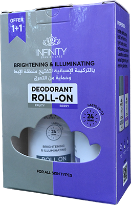 INFINITY FRUITY ROLL ON 80 ML +1 BERRY 80 ML OFF 1 BOX
