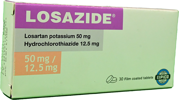 LOSAZIDE 50/12.5 mg TAB 3 STRIP 30 TAB