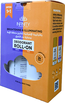 INFINITY ROLL ON BERRY 80 ML +OUD 80 ML 1+1 OFFER 1 BOX