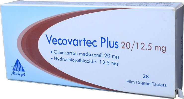 VECOVARTEC PLUS 20/12.5 MG TAB 4 STRIP 28 TAB