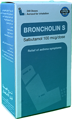 BRONCHOLIN S AEROSOL FOR INH 240 DOSE 1 BOX