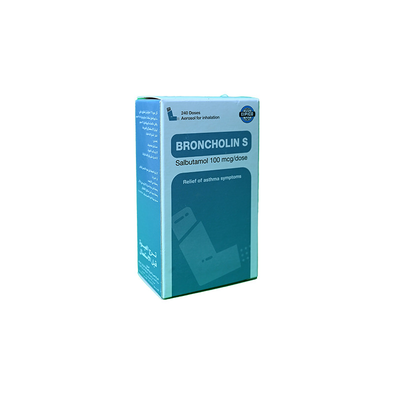 BRONCHOLIN S AEROSOL FOR INH 240 DOSE 1 BOX