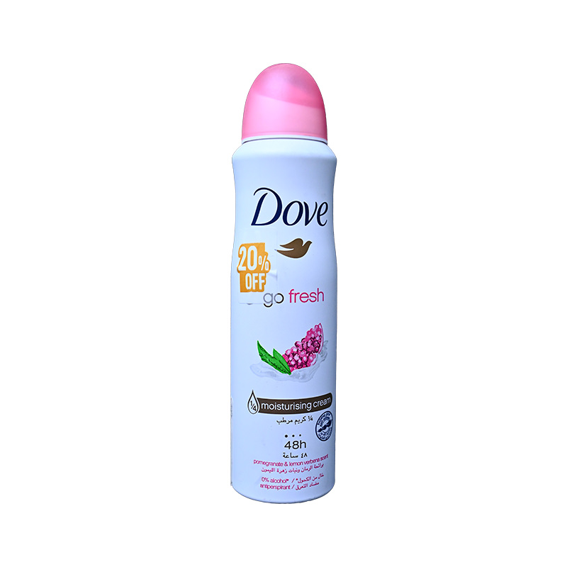 DOVE SPRAY GO FRESH 150ML DIS 20% رمان  1 BOX