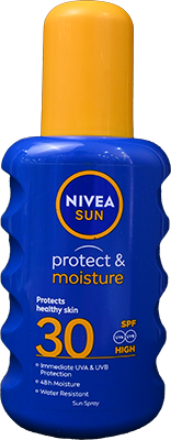 NIVEA SUN PROTECT&MOISTURE HIGH30 SPRAY 200ML 25% 1 BOX