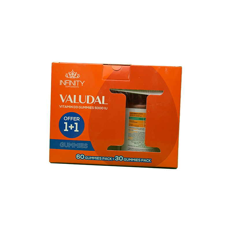 INFINITY VALUDAL VIT D3 60 GUM+VALUDAL 30 GUM OFF 1 BOX