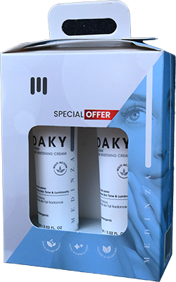 MEDINZA DAKY WHITENING CREAM 60GM 2PCS SP.OFFER 1 BOX