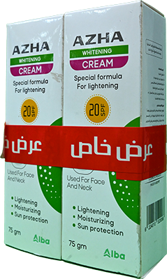 AZHA WHITENING CREAM SPF20 75GM+1 SP OFFER 1 ONE UNIT