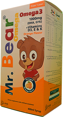 MR BEAR OMEGA SYRUP 400ML 1 BOX