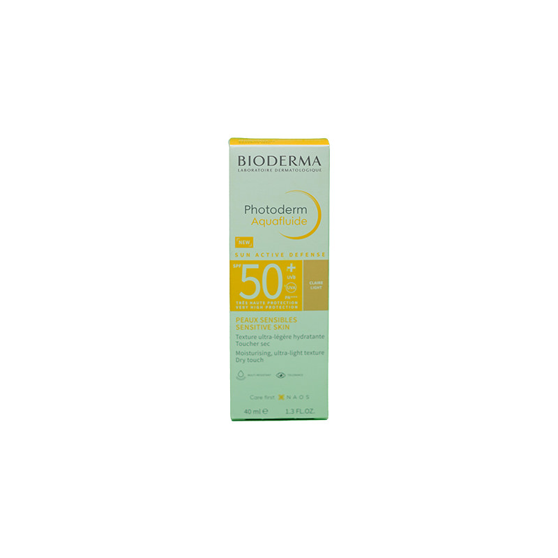 BIODERMA PHOTO AQUAFLUIDE SPF50+CLAIRE LIGHT 40ML 1 BOX