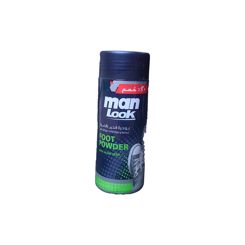 MAN LOOK FOOT POWDER WITH ALOE VERA 50 GM 20%  1 UNIT