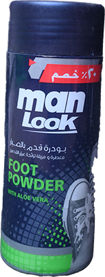 MAN LOOK FOOT POWDER WITH ALOE VERA 50 GM 20%  1 UNIT
